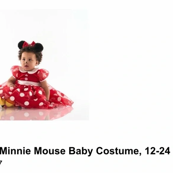 Pottery Barn Kids Minnie Mouse Costume with head piece and shoes - Picture 4 of 4